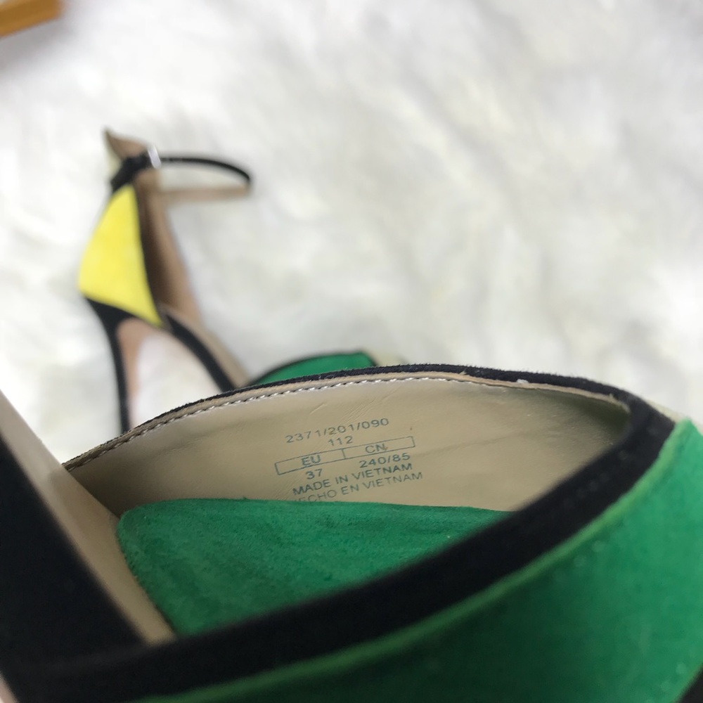 Zara Color Block Heels - Picture 7 of 8
